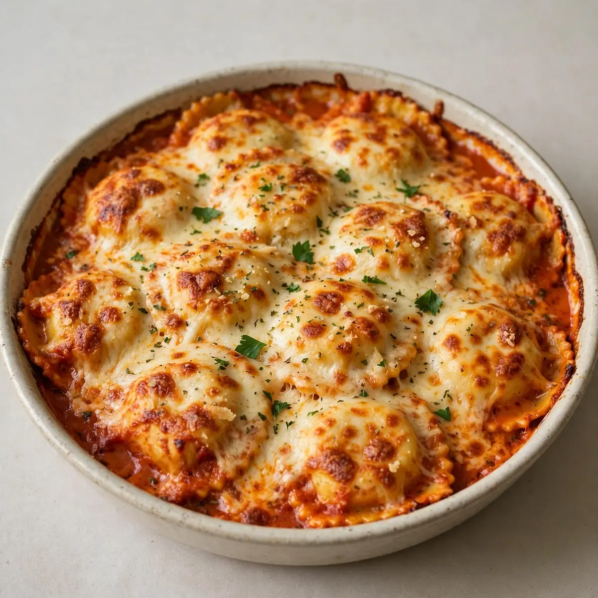 Cozy Weekend Cheesy Baked Cheese Ravioli Casserole