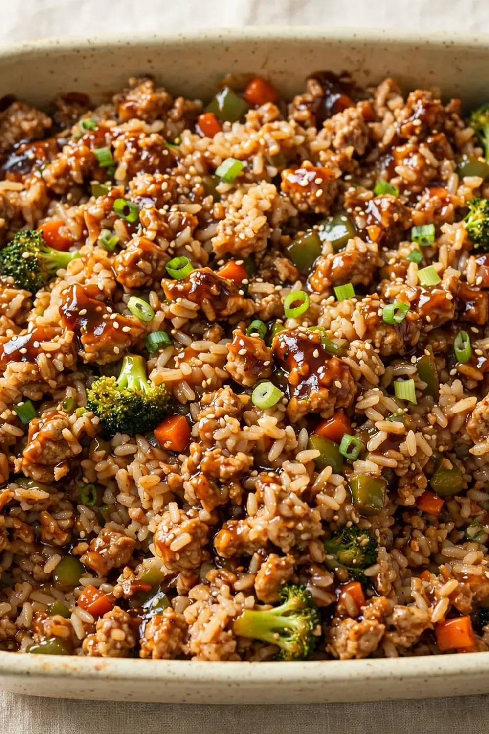 Quick Teriyaki Turkey and Rice Casserole