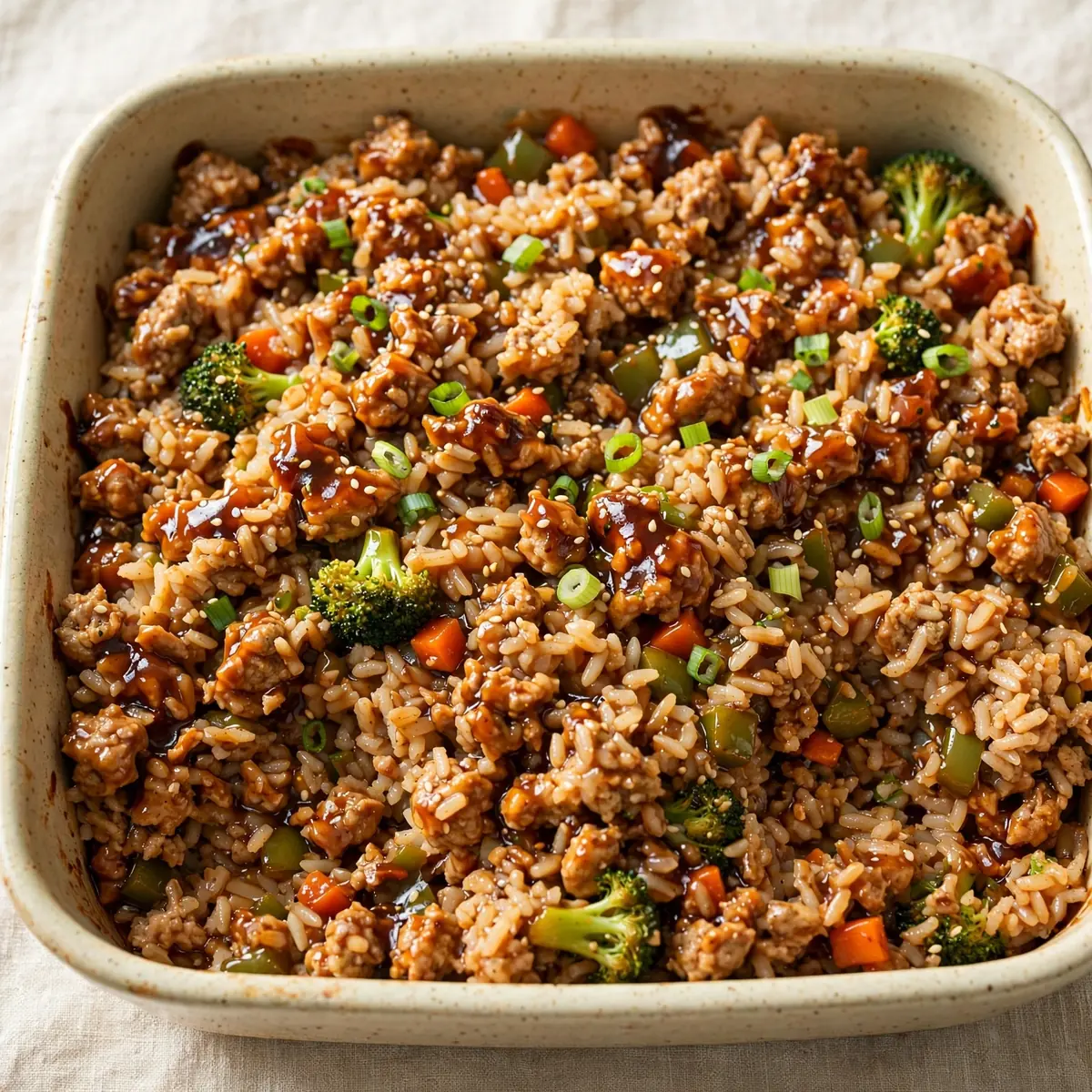 Cozy Weekend Comfort: Quick Teriyaki Turkey and Rice Casserole