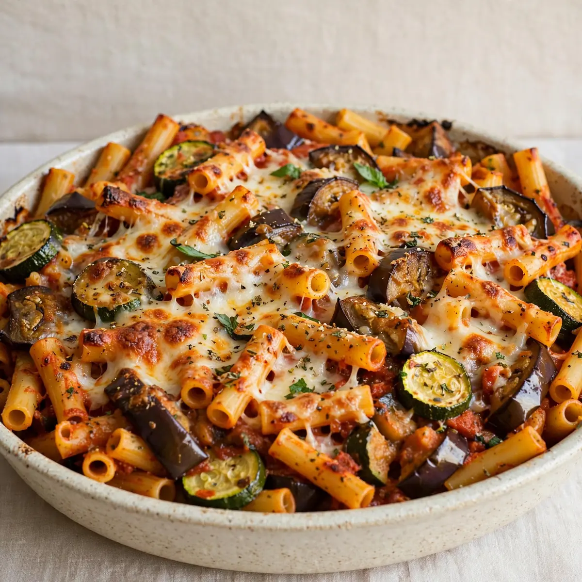 Cozy Weekend Project: Eggplant and Zucchini Baked Ziti