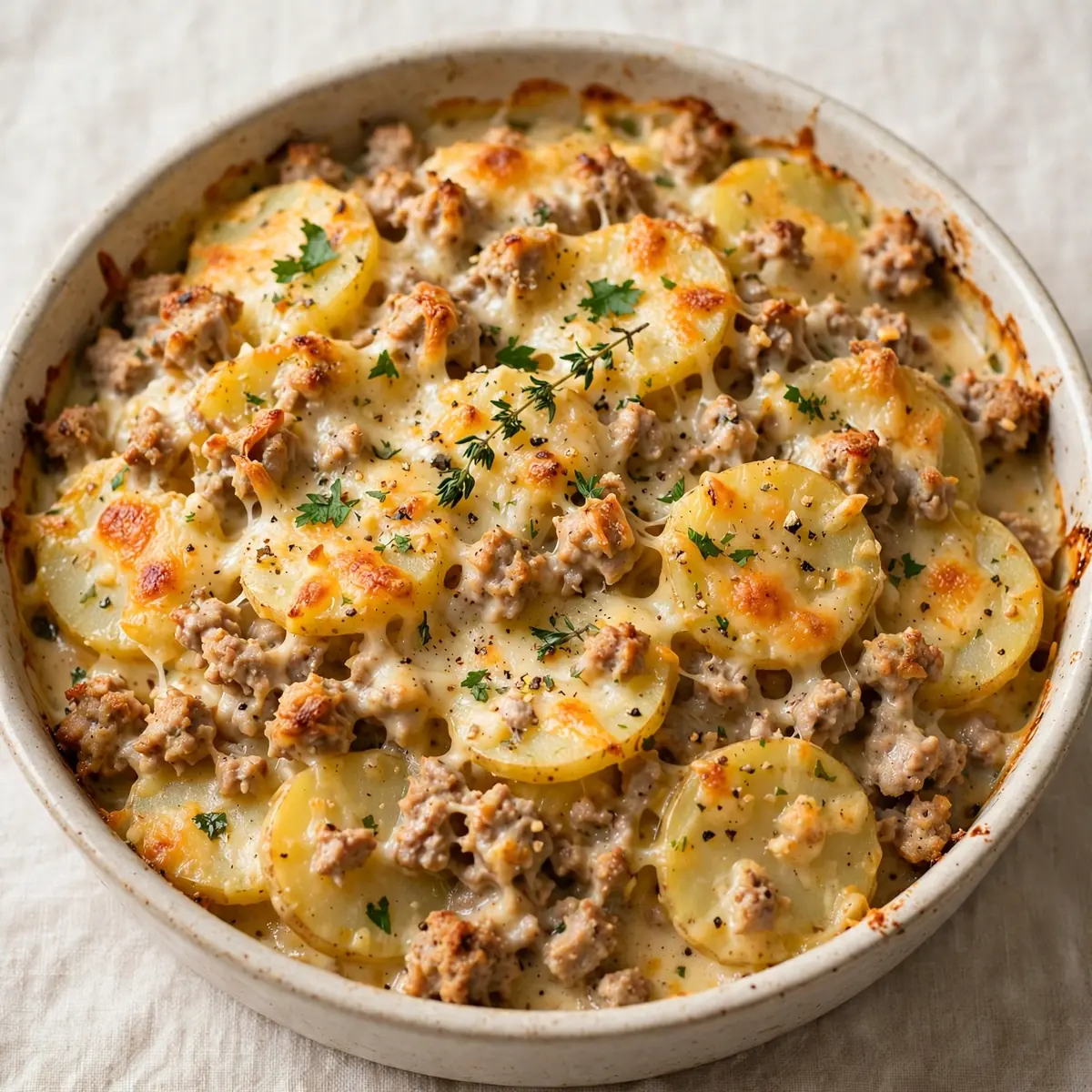 Cozy Weekend Project: Scalloped Potatoes with Ground Turkey