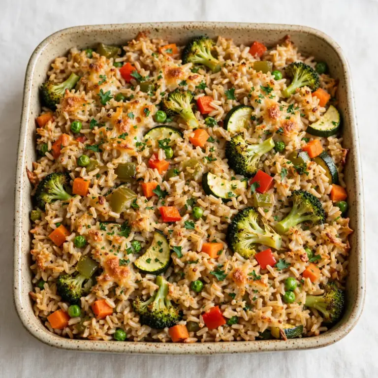 Cozy Weekend Project: Veggie-Packed Brown Rice Casserole