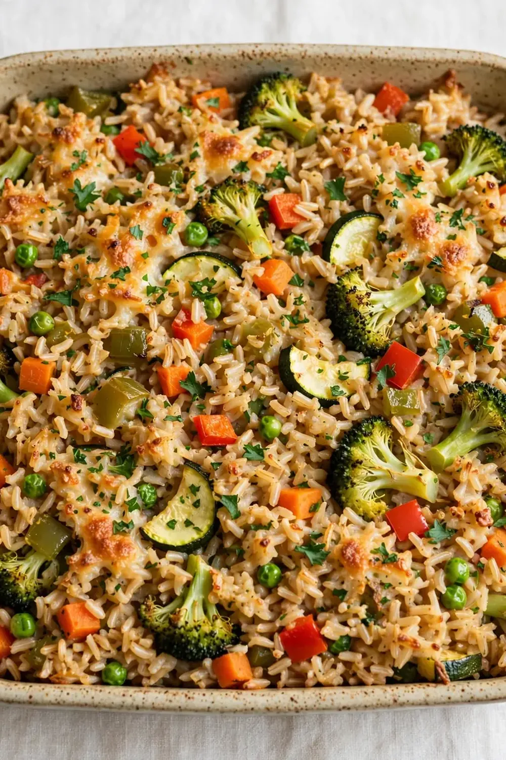 Veggie-Packed Brown Rice Casserole