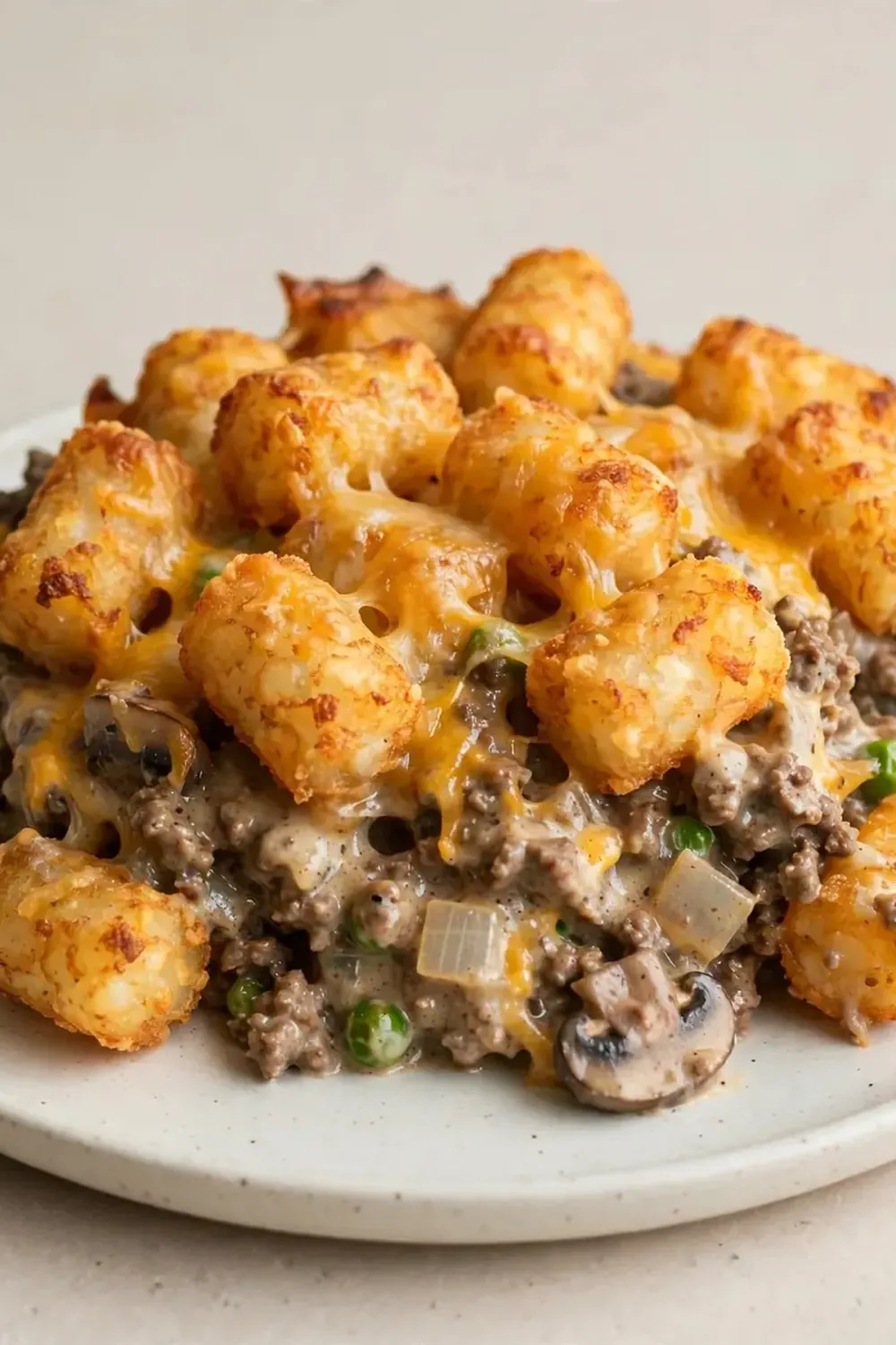 Busy Night Tater Tot Casserole (with Ground Beef)