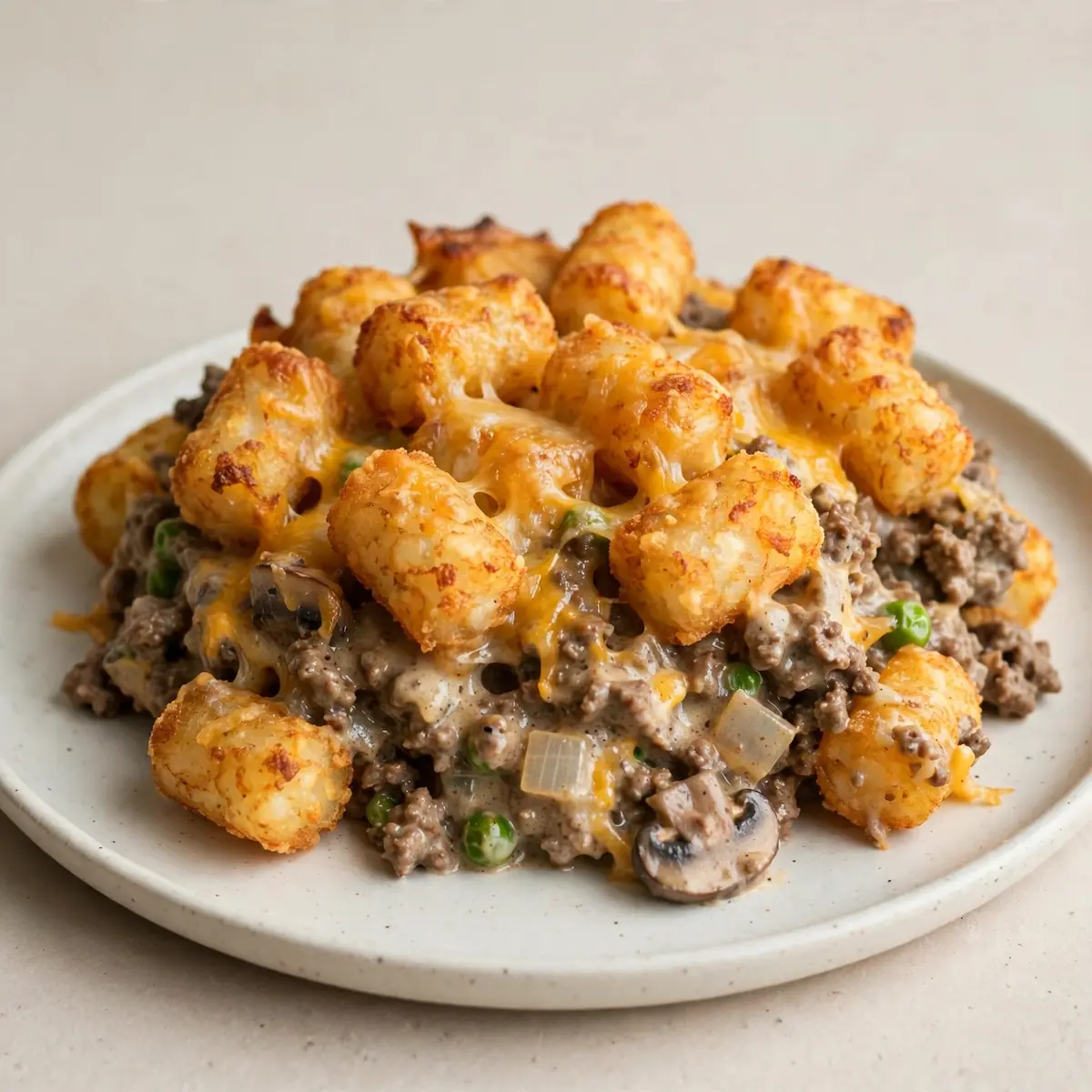 Cozy Weekend Tater Tot Casserole with Ground Beef