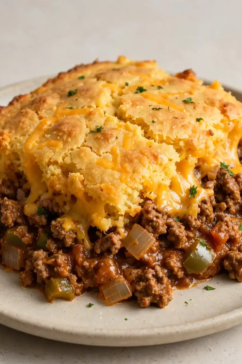 Sloppy Joe Cornbread Casserole