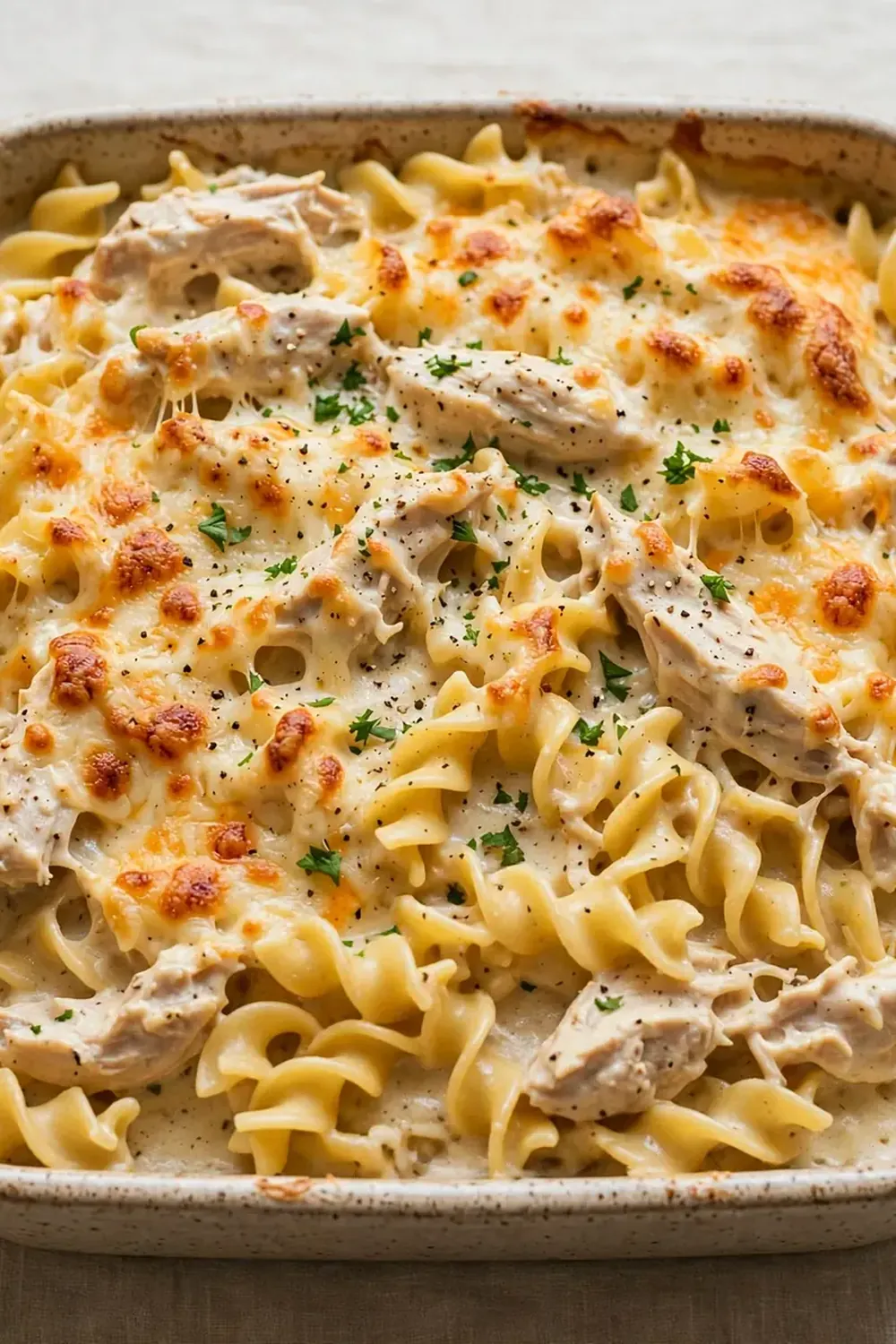 Creamy Chicken Noodle Bake